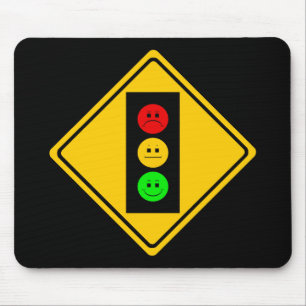 Schwermütiger Stoplight voran Mousepad
