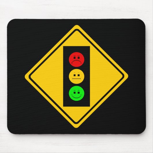Schwermütiger Stoplight voran Mousepad (Vorne)