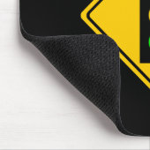 Schwermütiger Stoplight voran Mousepad (Ecke)