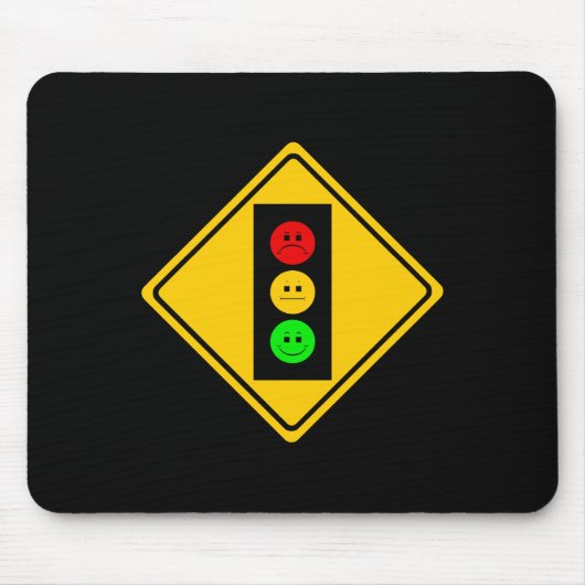 Schwermütiger Stoplight voran Mousepad (Vorne)