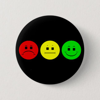 Schwermütiges Stoplight-Trio Button