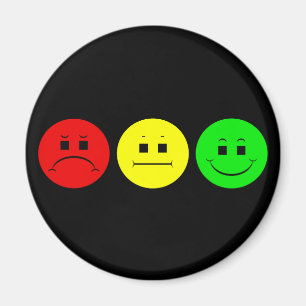 Schwermütiges Stoplight-Trio Magnet