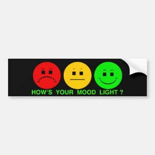 Schwermütiges Stoplight-Trio-Stimmungs-Licht Autoaufkleber