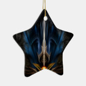 Schwert der Fraktal Kunst Keramik Ornament (Rechts)