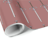 Schwert des 16. Jahrhunderts Geschenkpapier (Rolleneckpunkt)