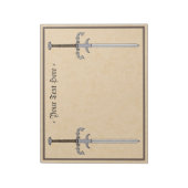 Schwert des 16. Jahrhunderts Notizblock (Rotiert)