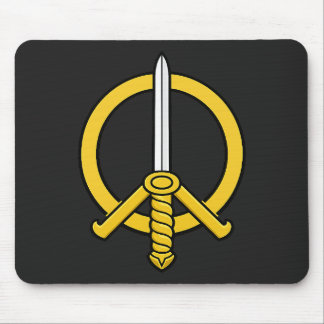 Schwert des Friedens Emblem - Mittelalterliches Fr Mousepad