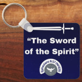 Schwert des Geistes - Metall-Schlüsselanhänger Schlüsselanhänger (Vorderseite)
