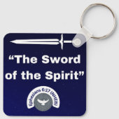 Schwert des Geistes - Metall-Schlüsselanhänger Schlüsselanhänger (Rückseite)