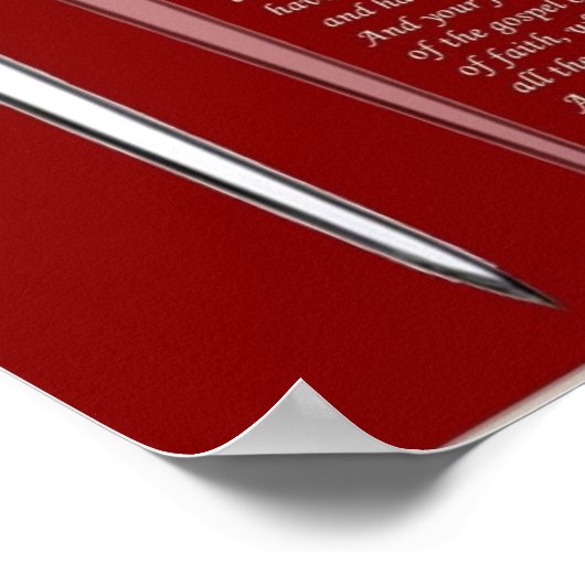 Schwert des Geistes Poster (Ecke)