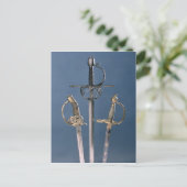 Schwert des Infanterieoffiziers Postkarte (Stehend Vorderseite)