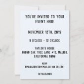 Schwert Einladung (Rückseite)