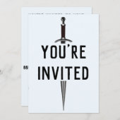 Schwert Einladung (Vorne/Hinten)