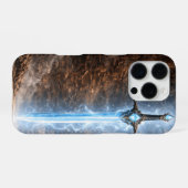 Schwert-Glow-Handyhülle des Erleuchters iPhone Hülle (Rückseite (Horizontal))