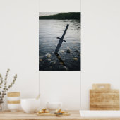 Schwert im See Poster (Küche)