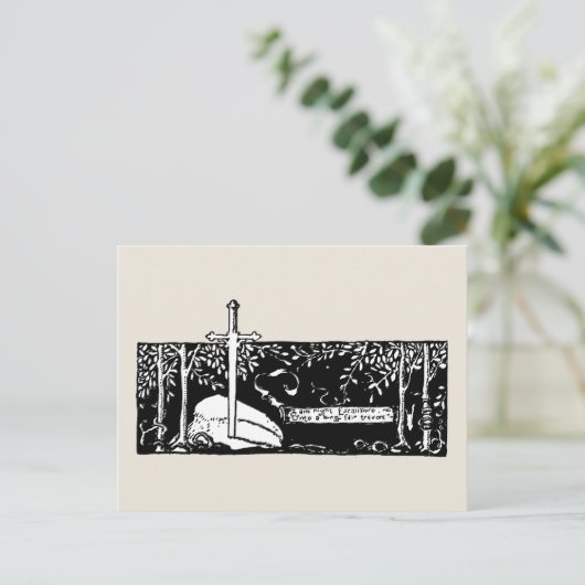 Schwert im Stein Postkarte (Stehend Vorderseite)