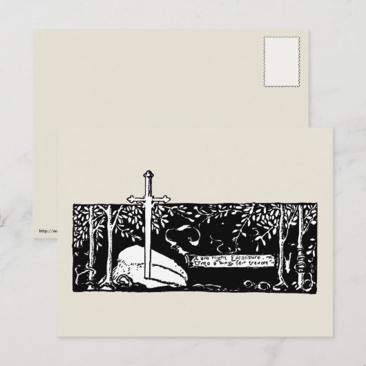 Schwert im Stein Postkarte (Vorne/Hinten)