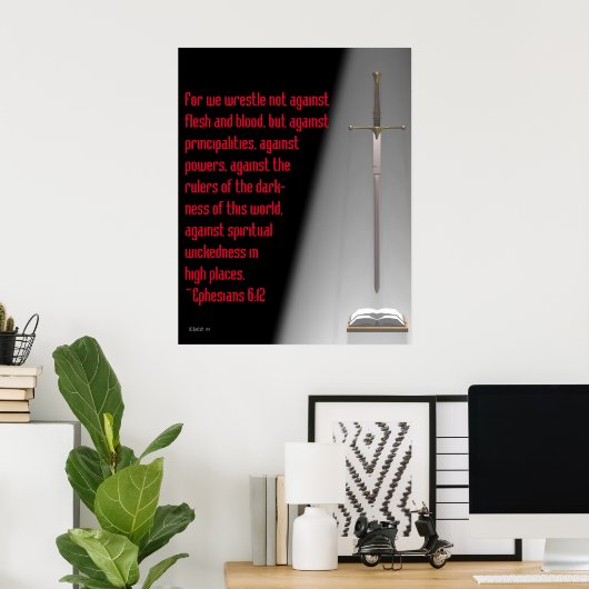 Schwert Poster (Heimbüro)