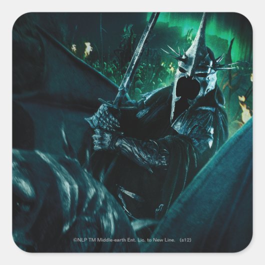 Schwert Quadratischer Aufkleber (Vorderseite)