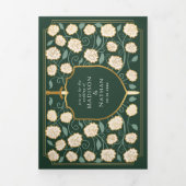 Schwert & Schild Mittelalterliche Fantasie Hochzei Dreifach Gefaltete Einladung (Cover)