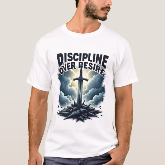 Schwert & Sturm T-Shirt - "Discipline Over Desire" (Vorderseite)