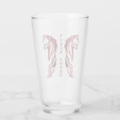 Schwert-Tiger-Getränkeglas Glas (Rückseite)