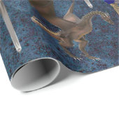 Schwert und Drache Geschenkpapier (Rolleneckpunkt)