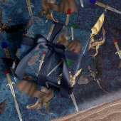 Schwert und Drache Geschenkpapier