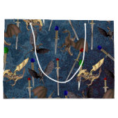 Schwert und Drache Große Geschenktüte (Rückseite)