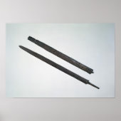 Schwert und Mantel aus La Tene, Schweiz Poster (Vorne)