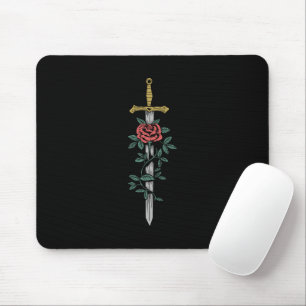 Schwert und Rose Mousepad
