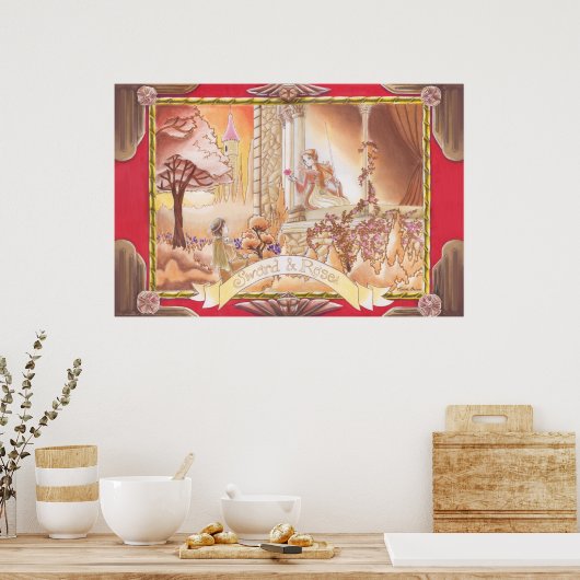 Schwert und Rose Poster (Küche)
