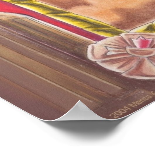 Schwert und Rose Poster (Ecke)