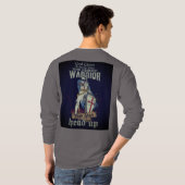 Schwert und Schild Templer Krieger Langer T - Shir T-Shirt (Schwarz voll)