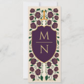 Schwert- und Schildmittelalterliche Fantasie Save Einladung (Rückseite)