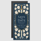 Schwert- und Schildmittelalterliche Fantasie Save  Magneteinladung (Vorne/Hinten)