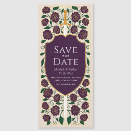 Schwert- und Schildmittelalterliche Fantasie Save Magneteinladung