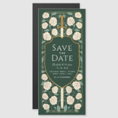 Schwert- und Schildmittelalterliche Fantasie Save Magneteinladung (Vorne/Hinten)