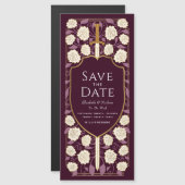 Schwert- und Schildmittelalterliche Fantasie Save Magneteinladung (Vorne/Hinten)