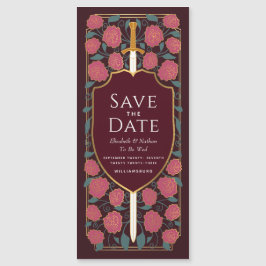 Schwert- und Schildmittelalterliche Fantasie Save  Magneteinladung