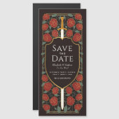 Schwert- und Schildmittelalterliche Fantasie Save  Magneteinladung (Vorne/Hinten)