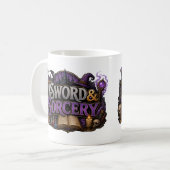 Schwert-und-Sorcery-Fiktion Kaffeetasse (Vorderseite Links)