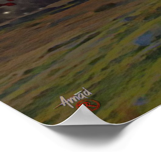 Schwert und Stein Poster (Ecke)