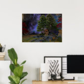 Schwert und Stein Poster (Heimbüro)