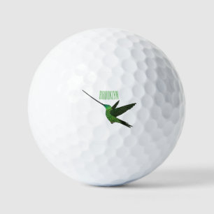 Schwertbillige Darstellung des Kolibris-Cartoon Golfball