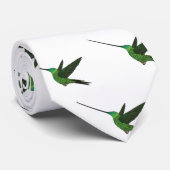 Schwertbillige Darstellung des Kolibris-Cartoon Krawatte (Gerollt)