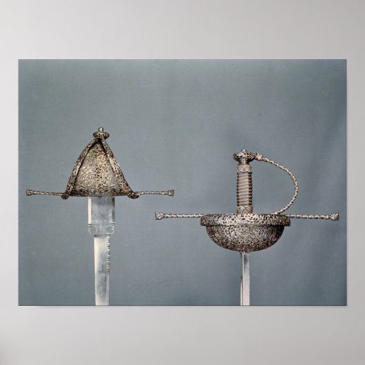 Schwerter: becherter Stromschnellen aus geschältem Poster (Vorne)