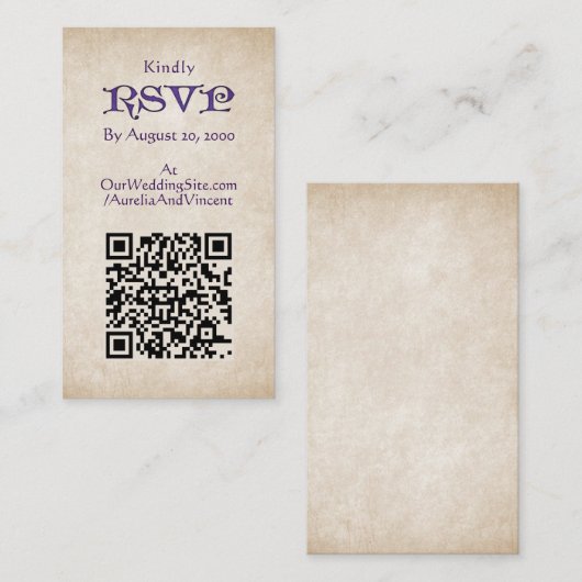 Schwerter Celtic Wedding Begleitkarte (Vorne/Hinten)