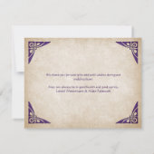 Schwerter Celtic Wedding Dankeskarte (Rückseite)