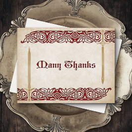 Schwerter Celtic Wedding Dankeskarte